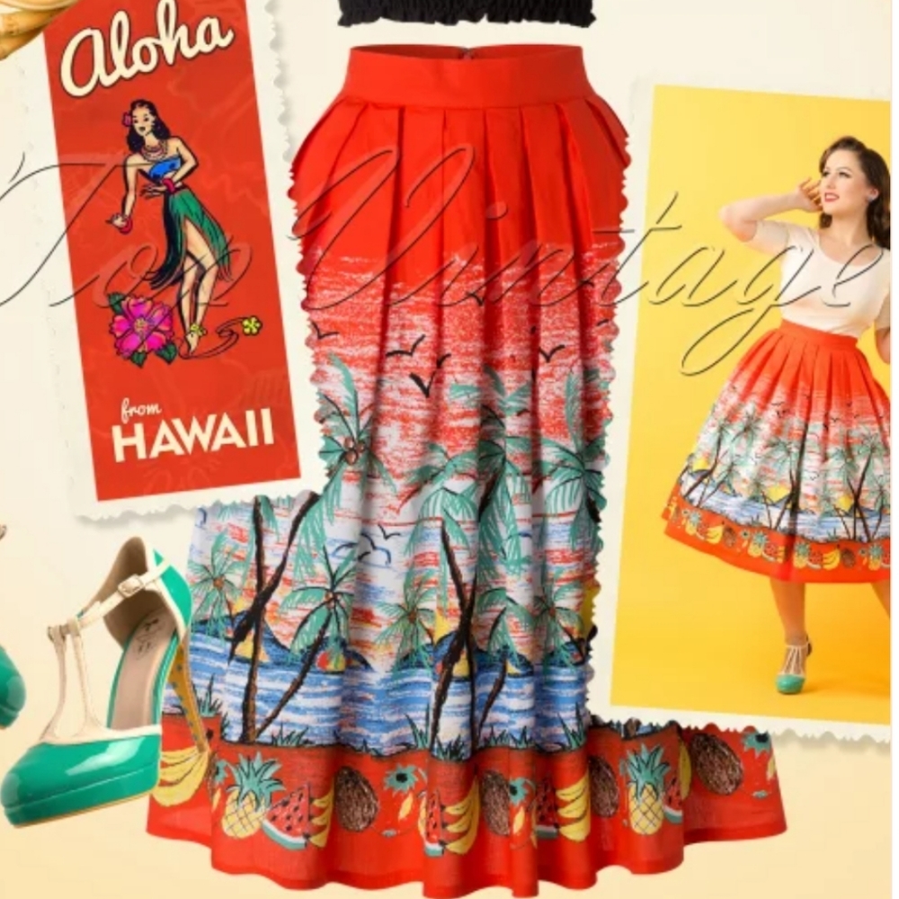 Dancing Days Tropical Circle Skirt,